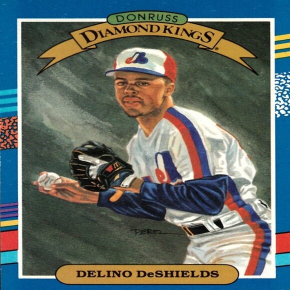 Delino DeShields (Montreal Expos)  1990 Donruss Diamond Kings Series Card No. 11 - Picture 1 of 2